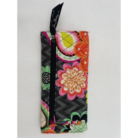 Vera Bradley Colorful Quilted Wallet Floral Chevron Patterns Multiple Card Slots - Picture 2 of 5